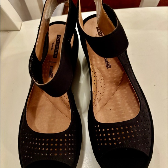 Clarks Reedly Salene leather nubuck sandals size 9 NWT classic , chic - Picture 4 of 4